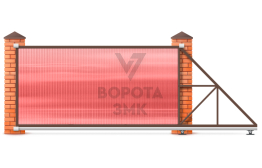 Откатные ворота 5500×2900 5,5 м ЗМК-7998