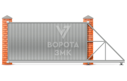Ворота откатные для дачи 2600×1800 ЗМК-7342