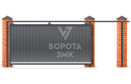 Откатные ворота 4000×2500 ЗМК-7083