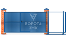 Откатные ворота Алютех Trend 2250×2550 ЗМК-9643