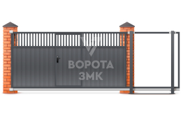Алюминиевые откатные ворота Алютех 1750×2000 ЗМК-6853