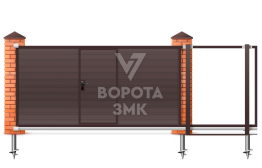 Откатные ворота 6 метров 6000×2700 ЗМК-8053