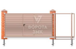 Ворота раздвижные 1750×2000 Дорхан ЗМК-6912