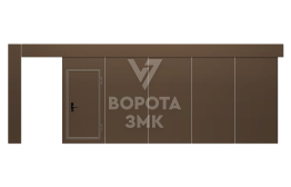 Противопожарные откатные ворота 2000×3500 ЗМК-4679