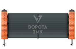 Ворота распашные Alutech 3000×2750 ЗМК-4745