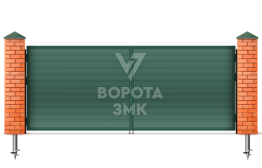Распашные ворота ангарные 2500×1750 ЗМК-5153
