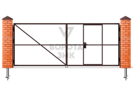 Распашные ворота Alutech Trend 1500×2000 ЗМК-9649