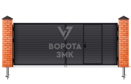 Дачные распашные ворота 2500×2000 ЗМК-5111
