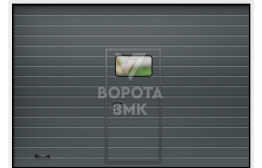 Подъемные гаражные ворота с дверью 2125×2750 ЗМК-3437